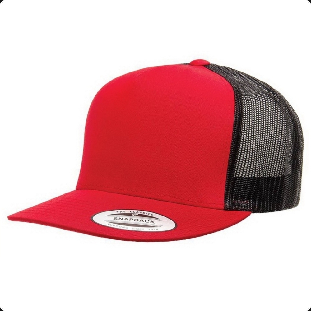Red and Black Snapback Hat